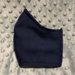 Men’s handmade fabric face mask Navy blue design